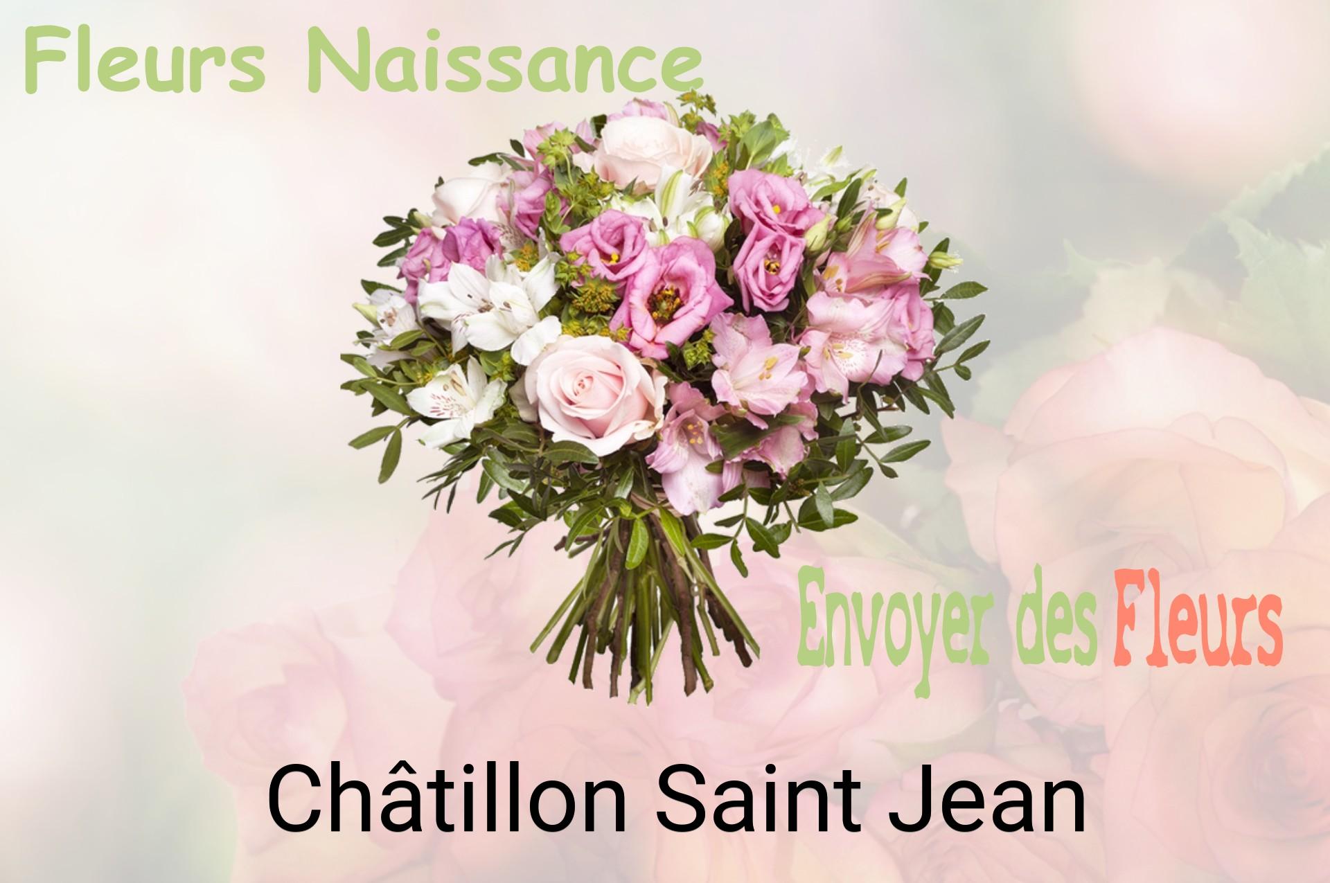 Bouquet de fleurs de naissance livré à Châtillon-Saint-Jean
